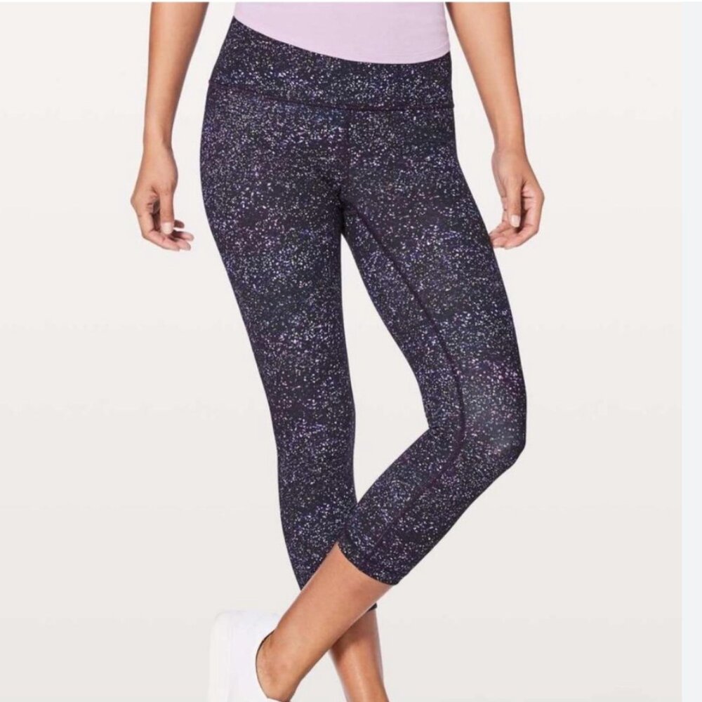 Lululemon Wunder Under Galaxy Print Leggings